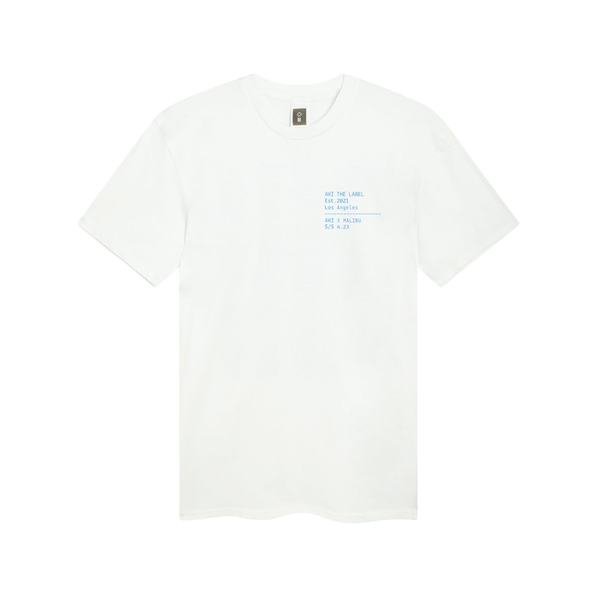 AKI X MALIBU – Cream Laine Tee – Aki The Label