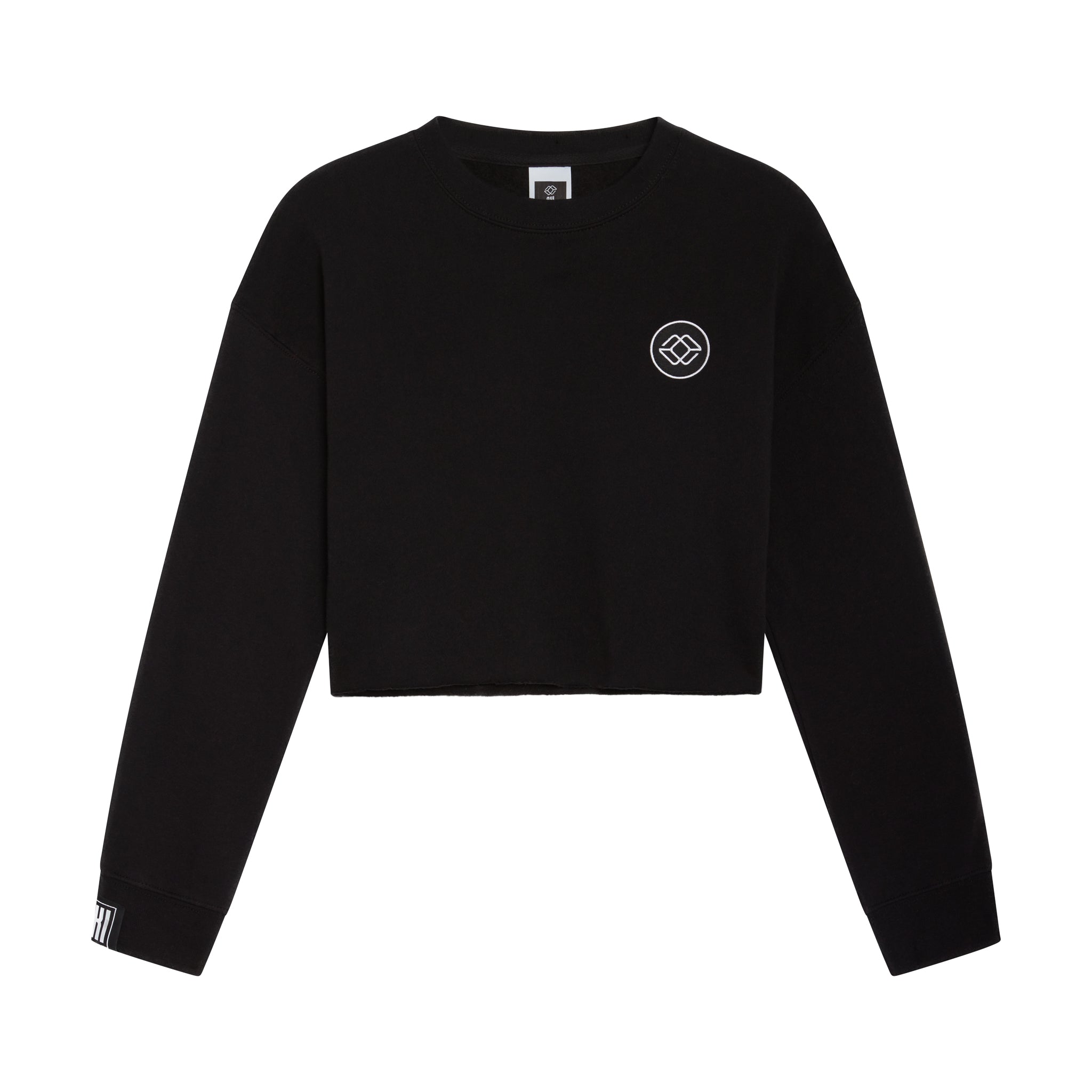 Cropped crew long discount sleeve